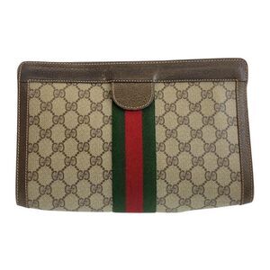 Pre Loved gucci Men brown | beige Clutch
